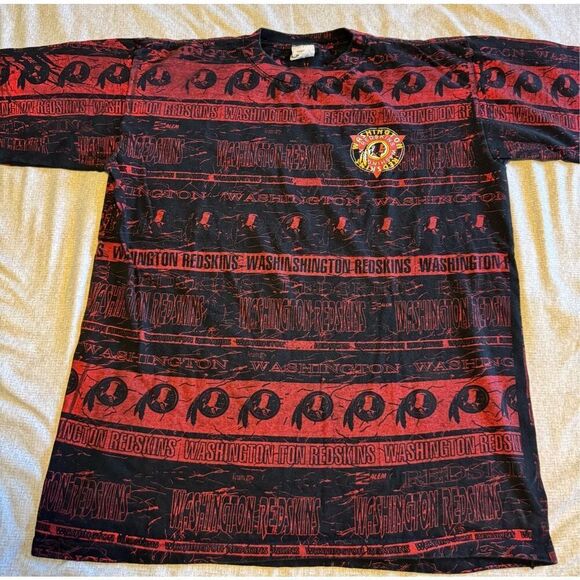 Washington Redskins Size Medium AOP Salem Sportswear Vintage Commanders Used - Picture 1 of 6